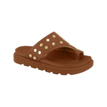 Imagem de Sandália Vizzano Feminina Ring Toe Flatform Papete Mocca, Mocca, 37