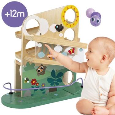 Imagem de Brinquedo Infantil Educativo Rola Bolas Centopeia 3 Bolinhas - Janod