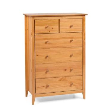 Imagem de Cômoda 6 Gavetas em Madeira Maciça Nest Artemobili, amêndoa