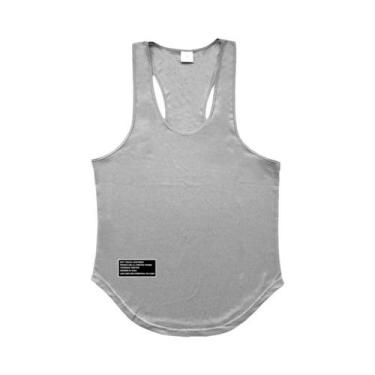 Imagem de Camiseta Sem Mangas Para Academia Masculina Em Malha, Rápido Secagem E