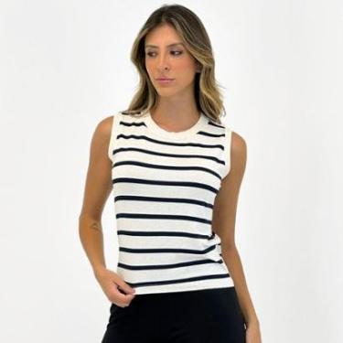 Imagem de Blusa Anemone Regata Listrada Feminina-Feminino