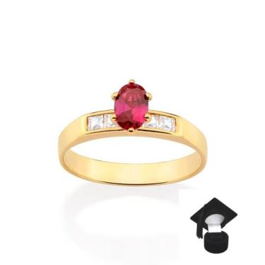 Imagem de Anel Formatura 513412 513413 513414 513415 Rommanel, 20, Rosa