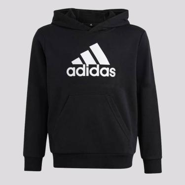 Imagem de Moletom Adidas com Capuz Juvenil Preto-Masculino