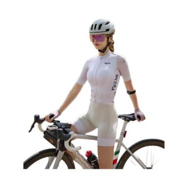 Imagem de Camiseta De Ciclismo Feminina De Secagem Rápida E Respirável Com Manga