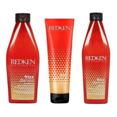 Imagem de Kit Redken Frizz Dismiss Shampoo + Condicionador + Leave In-Unissex