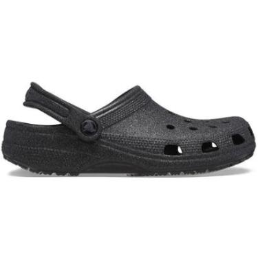 Imagem de Sandália Crocs Classic Glitter Clog Black Glitter-Unissex