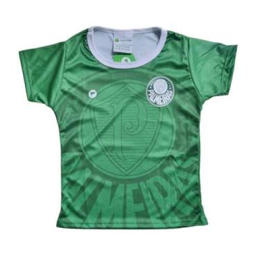 Imagem de Camisa Infantil Palmeiras Baby Look Verde Oficial, Tam 6