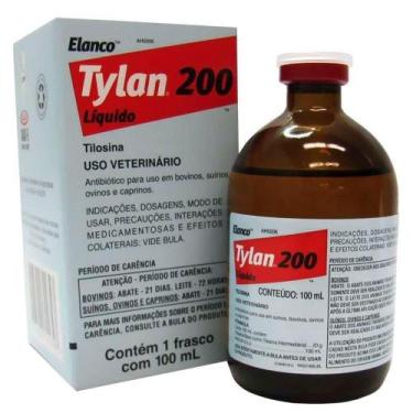 Imagem de Tylan 200 Antibiótico Injetável Tilosina 20% 100ml - Novartis