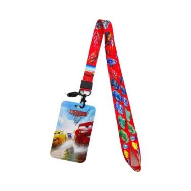 Imagem de Cordão De Pescoço Infantil Disney Carros, Suporte Para Crachá, Chave, 