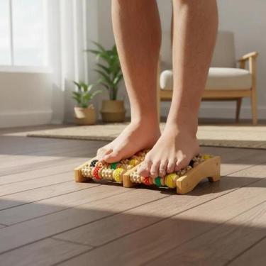 Imagem de Massageador de Pés de Madeira - supermedy