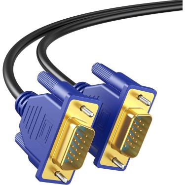 Imagem de Cabo Vga Macho x Macho Dourado 1,5m Blindado Chroma Tech