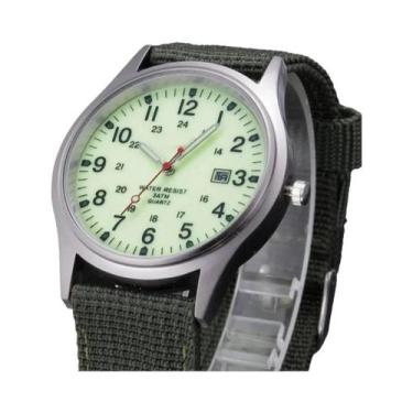 Imagem de Relógio De Pulso Masculino Esportivo Militar Com Pulseira De Nylon Pre