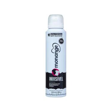 Imagem de Kit 12 Desodorante Monange Invisível Aerosol Antitranspirante 48h com 