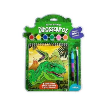Imagem de Kit De Pintura Dinossauros - Pintar, Criar E Sonhar!