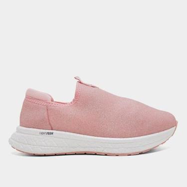 Imagem de Tênis Infantil Molekinha Casual Menina, Rosa, Prata, 31