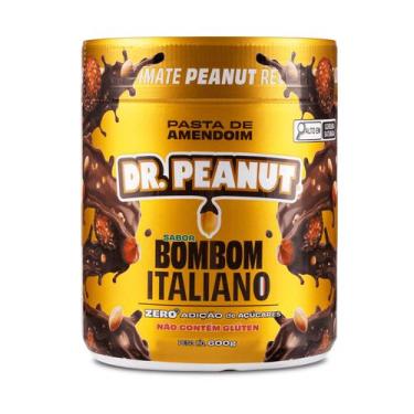 Imagem de Dr Peanut Pasta de amendoim 600g Zero Açucar Sabor Bombom Italiano