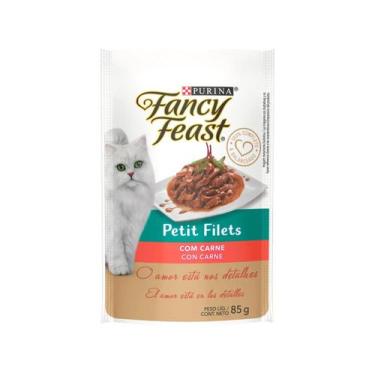 Imagem de Ração Úmida Fancy Feast Petit Filet Carne 85g - Purina, Carne, 85g