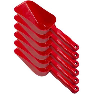 Imagem de 6x Pá Dosadora Para Grão Colher de Gelo Pegador Cereal ou Ração - Supr