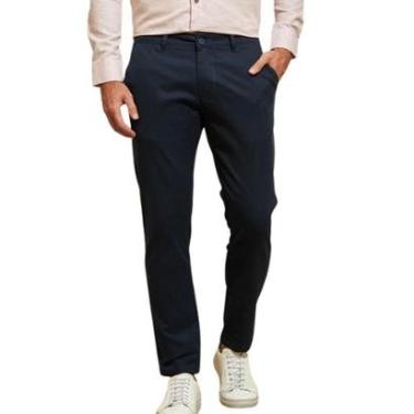 Imagem de Calça de Sarja Chino Com Bolso Traseiro Embutido Alfaiataria-Masculino