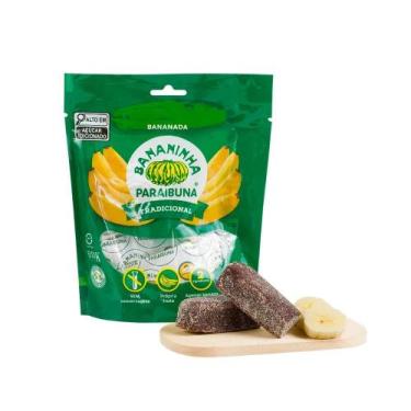 Imagem de Doce de Banana Paraibuna 400g  Bananinha Tradicional , Sabor Natural e