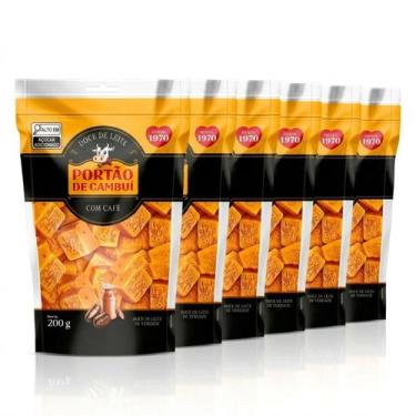 Imagem de Kit 6 Doce de Leite c/ Café PORTÃO DO CAMBUÍ Pouch 200g