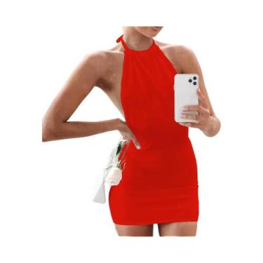 Imagem de Moda Praia Feminina Sensual Sem Costas Y2K, Vestido De Férias De Suces