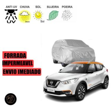 Imagem de Capa para cobrir Carro KICKS FORRADA  M - 100% Impermeável e Total Pro