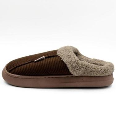 Imagem de Pantufa Europa Filipe II Veludo Cotelê com Sherpa Masculina-Feminino