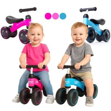 Imagem de Bicicleta de Equilíbrio Infantil Quadriciclo Andador Sem Pedal Tricicl