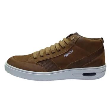 Imagem de Tênis Bota Masculino Cano Alto De Couro Ferracini New Blady - 09836, N