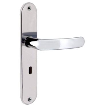 Imagem de Fechadura de Aço Inox Polido Premium 71 Interna 71974 para Porta de Madeira Aliança Imp...