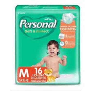 Imagem de Fralda descartavel Personal Verde - M 16 - Fralda Infantil M
