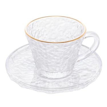 Imagem de XICARA P/CHA DE CRISTAL ECOLOGICO FIO DE OURO E PIRES PETRA 180ml - Ly