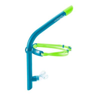 Imagem de Snorkel Respirador Frontal para Natação Ultralite Elite TYR, Azul
