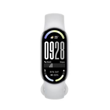 Imagem de Pulseira Inteligente Xiaomi Smart Band 10 Tela Amoled Monitoramento de Saúde Bateria 21 Dias Prata