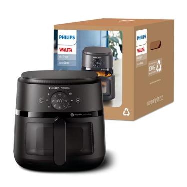Imagem de Fritadeira Elétrica Airfryer Philips Walita Série 2000 XL Digital 6,2L 1700W Preto 110V