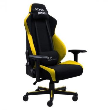 Imagem de Cadeira gamer mad racer v8 turbo amarela - v8tbmadam - Pcyes
