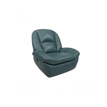 Imagem de Poltrona De Couro Soft Glider Elétrica Turquese - Mempra