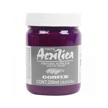 Imagem de Tinta Acrilica P/ Tela 250ml Corfix G2 105-Laca Magenta