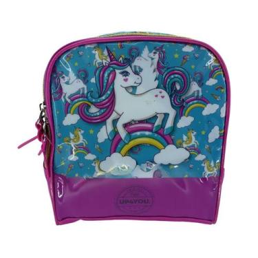 Imagem de Lancheira Unicórnio Luxcel 35473 - Infantil, Rosa/Azul, Unico, Feminin