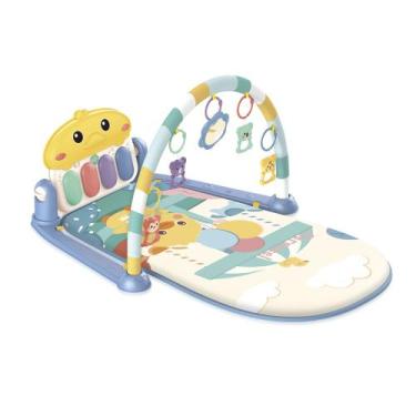 Imagem de Tapete de Atividades Infantil Baby Play Center Pimpi Azul com Luz e Me