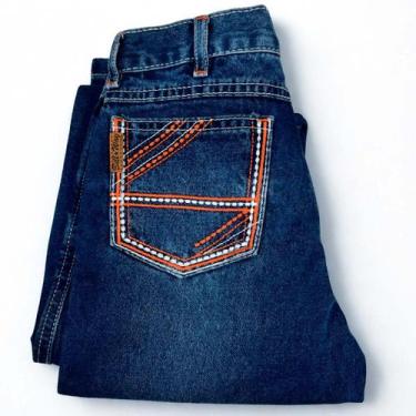 Imagem de Calca Infantil Menino Country Bill Way Tradicional Bolso, Azul, 12