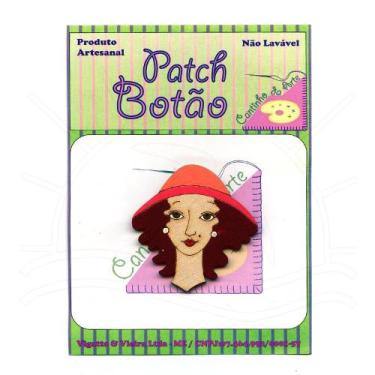 Imagem de Botton Patch Especial Dama Anastásia Chapéu Rosa 4502 - 1 Unid - Canti