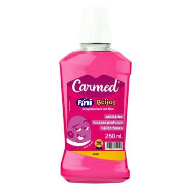 Imagem de Enxaguante Bucal Carmed Beijos Flúor 250ml Anticáries