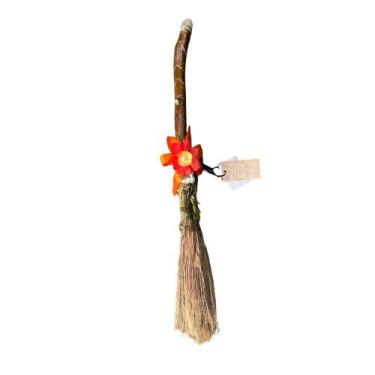 Imagem de Vassoura de Bruxa Tradicional para Limpeza Energética - 80cm - no-bran