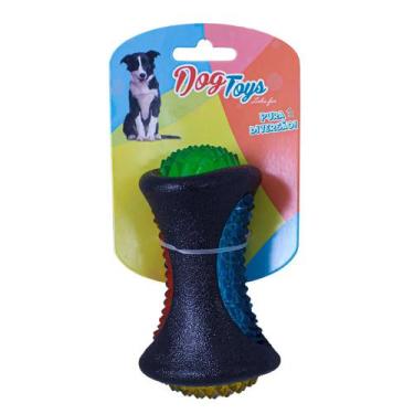 Imagem de Brinquedo Mordedor Para Cachorro Osso Cintilante Colorido Savana Pet