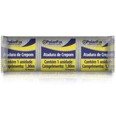 Imagem de Atadura crepom 13 fios 25cm x 1,8m polarfix 12 unidades