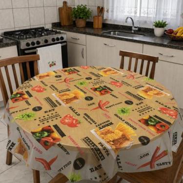 Imagem de Toalha de Mesa Plástico PVC Transparente 4 lugares Redonda -Impermeáve