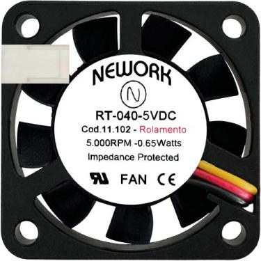 Imagem de Cooler RT-040 11.102 5V 0.65W 0.13A 3 Fios 3P 40X40X10 B2 - Nework