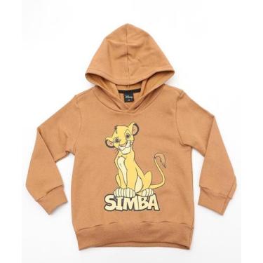 Imagem de Blusão Infantil Simba com Capuz Marisa Caramelo Tam 1 -53430 - DISNEY,